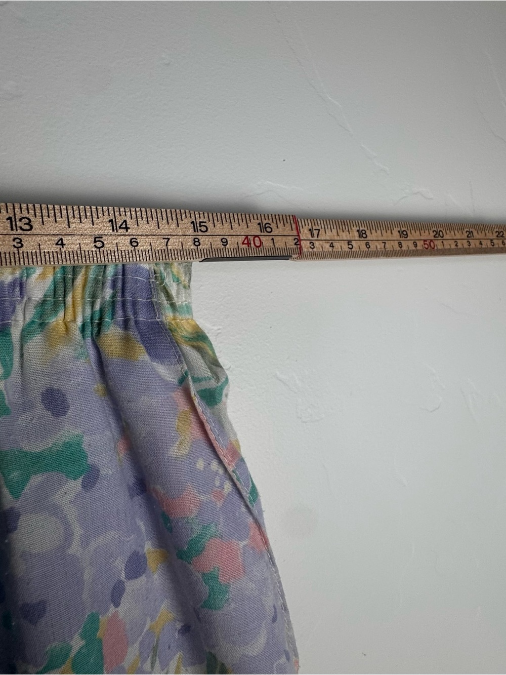 Alfred Dunner Vintage 90s Pastel Floral Watercolor Midi Skirt Cottagecore Sz 16 - Picture 8 of 9